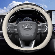 Sợi Carbon da vỏ Bọc vô lăng ô tô penutup stereng phù hợp với Lexus RX 570 RX300 LX570 ct200h nx250