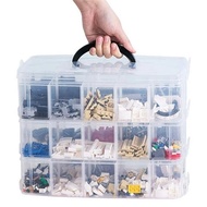 Removable,sC(3-Layer qe'18/30 Slots Storage Box Craft Blocks Toy Organizer Jewelry$om/Cosmetic:i*B
