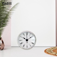 [dksqer] Clock Insert Easy Installation White Face Accessories Retro 2.8 inch 70 mm  Trim, Easy Read