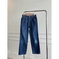 Gu Bright Dark Jeans Small Barrel Shape | L(13)-11