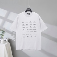 BA @ LEN @ CIA @ GA2026 Early Spring New Style Short-Sleeved T-Shirt Men's Women's Couples Light Spo