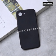 iphone 16E Softcase Macaron Square / Case Square Edge Black Case iphone 16E