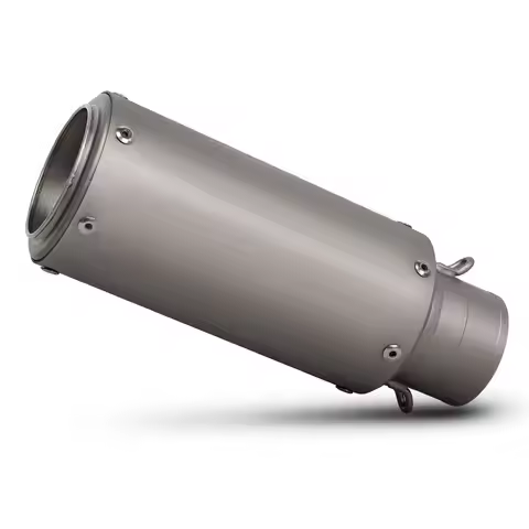 60MM Titanium CR-T Exhaust Muffler Project Escape Tailpipe For R3 CB650R R7 GSXR600 F900XR 450SR-S 6