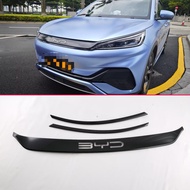ตกแต่งหน้ารถ BYD Yuan plus Black Samurai Carbon Fiber Front Grille Decorative Sticker ATTO3 สำหรับรถ