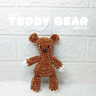 AMIGURUMI/BONEKA RAJUT TEDDY BEAR MR.BEAN CROCHET (holdable)