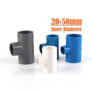 5pcs PVC Reducing Tee 25mm to 50mm PVC Fittings PVC Pipe Joint Aquarium Connector Reef Tank Connecto