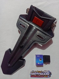 Malaysian Short Slim Rear Fender w/ Mini Signal Light For Sniper155 Plug n Play