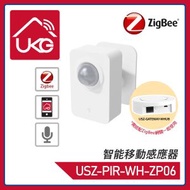 智能家居 智能ZigBee PIR移動感應器(雙用供電) 白色智能無線安防128°角度監控紅外線人體移動自動響警報傳感器 Smart Home 智能產品優惠熱賣USZ-PIR-WH-ZP06