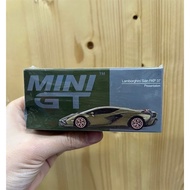 Lamborghini Cyan FKP 37 Presentation (Left Handle) Assembled MINI GT 1/64