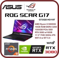 華碩 - ROG Scar G15 G733QS-HG110T ( Ryzen 9 5900HX/ RTX3080/ 17.3" FHD 300Hz IPS ) 手提電腦