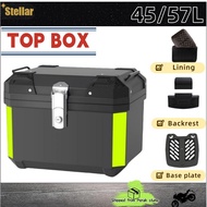 Top Box 57L Motorcycle Premium Motorcycle Waterproof Storage Box Helmet Box with Base / Lining 尾箱