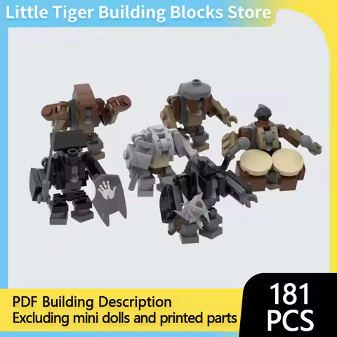 Ring Movie Model MOC Building Bricks Mini Troll Monster Set Modular Technology Gifts Holiday Assembl