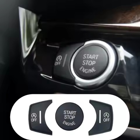 ABS Car Interior Engine Start Stop Buttons Decorative Trim Stickers Fit For BMW X3 X4 X5 X6 F25 F26 