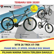 KHUSUS GOJEK GRAB Sepeda Gunung MTB 26 Trex XT 788 21 speed Murah