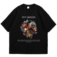 SWAVIEE Oversize Tshirt Domain Black