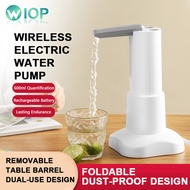 Electric Water Pump Dispenser Mini Water Bottle Pump Silent Folding USB Rechargeable Desktop Water Drink Dispenser