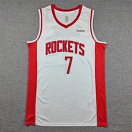 Embroidered Basketball Uniform ROCKETS No. 7 White DURANT Jersey ROCKETS DURANT JERSEYS