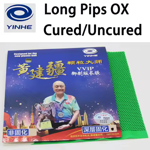 YINHE MOXA VVIP/Special Table Tennis Rubber Long Pips OX Cured/Uncured Medium Pips Huang Jianjiang P