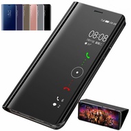 Case Oppo Reno 8 Case Magnetic Clear View Smart Mirror Flip Phone Case For Oppo Reno 8 Pro Reno8 Pro