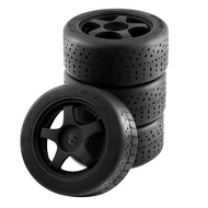 L64Pcs Plastic Wheel Rubber Tire for ARRMA 1/7 INFRACTION 6S F1 LIMITLESS RC Car