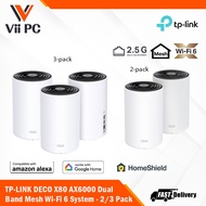 TP-LINK DECO X80 AX6000 Dual-Band Mesh Wi-Fi 6 System - 2/3 Pack