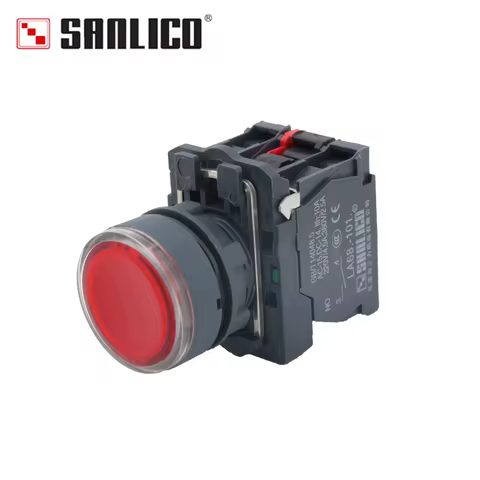 Illuminated Push Button Switch Momentary Switch With Integral LED LA68S SB5 XB5AW34B5 AW33M3 Spring