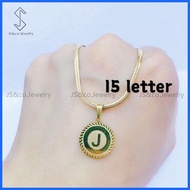 JS&CO jewelry High Quality Stainless Steel Letter Pendant Necklace for women Unisex kwintas