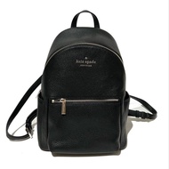 tas wanita KS Leila Medium Dome Backpack Pebbled Leather Black Sd