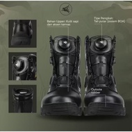 Combatkicks PDL Shoes TNI Polri Hercules Titan Cowhide Swivel Strap Boa System High-Cut 24.5 cm Comf