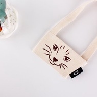 棉麻飲料提袋 斑貴妃 飲料環保袋/咖啡杯套/杯袋