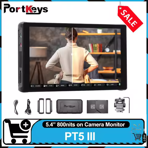 PORTKEYS PT5 III 5.4" 800nits Professional on-camera Monitor 1920*1152 Full Screen Touch Control Mon