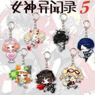 Persona 5 Acrylic Keychain Amamiya Ren Sakura Futaba Ryuji Sakamoto Cartoon Schoolbag Pendant