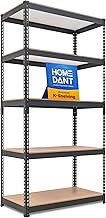 HOMEDANT 5 Tier Laminated Metal Shelving Unit Adjustable Garage Storage Utility Rack Heavy Duty Shel