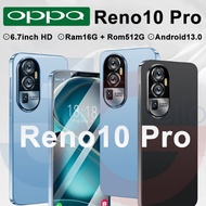 โทรศัพท์มือถือ OPPQ Reno10 pro เครื่องใหม่ 6.7 นิ้วHD 5G Dual Sim Smartphone RAM 16G ROM 512G โทรศัพท์มือถือราคาถูก Android13.0 รองรับภาษาไทย ระบบนำทาง GPS มือถือแรงๆ เหมาะสำหรับ Facebook Line Youtube สมาร์ทโฟน 4G/5G Reno10 pro 5G มือถือราคาถูกๆ