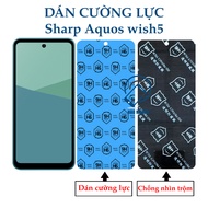 Sharp Aquos wish5 nano flexible tempered film (transparent and anti-peeping)