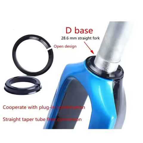 Bicycle Crown Race D/C For 28.6mm Straight /1.5Taped Front Fork Tube MTB Road Bike 41.8-52mm Headset