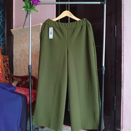 BIG SIZE ! 3XL - 5XL / BB 70 - 90kg Ada ✔ Bisa BUMIL | KULOT CREPE WAFFLE : Tebal & Elastis Super Ny