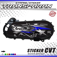 CVT MOTORCYCLE STICKERS CVT BACK VARIATION/S TRANSPARENT STRIPING STICKERS FOR CVT