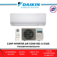 DAIKIN 2.0HP INVERTER AIR COND R32 (4STAR)( READY STOCK ) FTKF50c/RKF50A - DAIKIN MALAYSIA