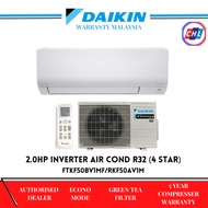 DAIKIN 2.0HP R32 (4STAR) INVERTER AIR COND FTKF50B/RKF50A-3WMY-LF