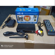 MYTV Decoder DVB T2 HD TV Digital Freeview FREE Antenna Indoor READY STOCK