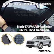 For CRV 2024 OEM Custom Fit 1PC Rear Windscreen Sunshade Block 67.3% UVB & 66.9% UVA radiation