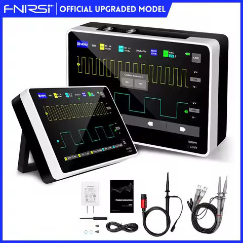 FNIRSI 1013D PLUS Digital Tablet Oscilloscope Dual Channel 100M Bandwidth 1GS Sampling Rate Mini Tab
