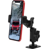 Aluminum Alloy Phone Mount for 2024+ Jeep Wrangler JL/JLU/4XE & Gladiator JT, –360° Adjustable 2024-