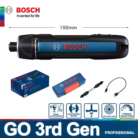 BOSCH GO 3 Gen Cordless Electric Screwdriver Charging Screwdrivers Install or Remove Screws 3 Rd Gen