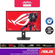 ASUS ROG Strix XG27ACS Monitor - 27" inch 2560x1440, 180Hz, 1ms, Fast IPS, USB Type-C, G-Sync WHITE