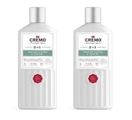 Cremo Barber Grade Silver Water &amp; Birch 2-in-1 Shampoo &amp; Conditioner, 16 Fl Oz (2-Pack) Silver Water and Birch