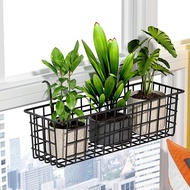 [Dynwave3] Balcony Flower Pot Holder Patio Planter Railing Shelf Plant Pot Rack Stand