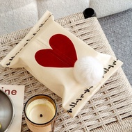 LIBRA Tissue box home ins style love tissue bag living room home tissue bag cute