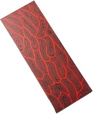RECHERE 2pcs Knife Handle Scale Slabs Grips G10 Damascus Tortoiseshell Pattern Red Knives Sword Gun 